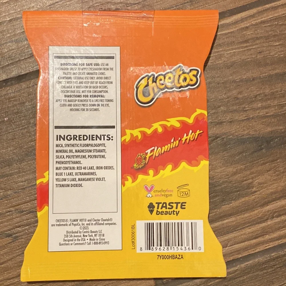 Cheetos Flamin Hot Eyeshadow Palette